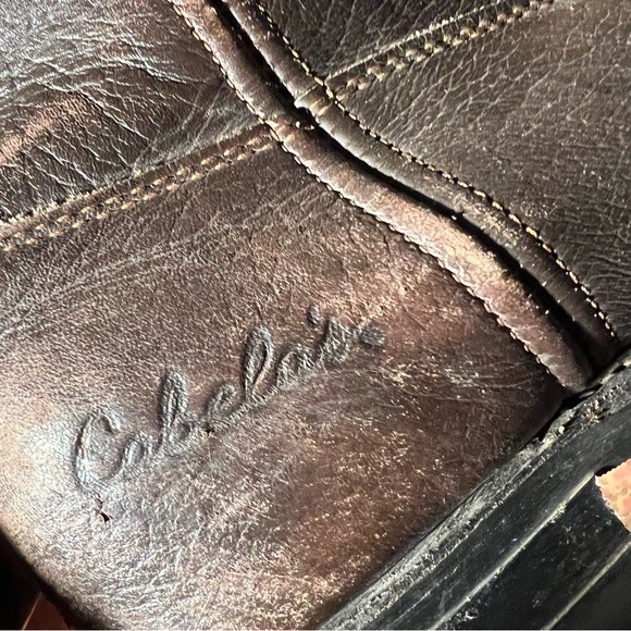 Cabela’s Brown Western Work Boots Thinsulate Lined - Picture 5 of 9